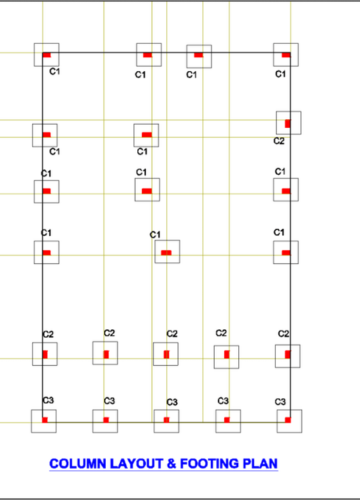 Column & beam Layout 