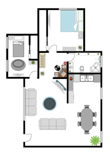 Furniture layout plan